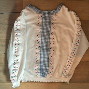 Custom Hearts and Plaid Crewneck